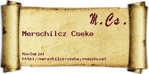 Merschilcz Cseke névjegykártya